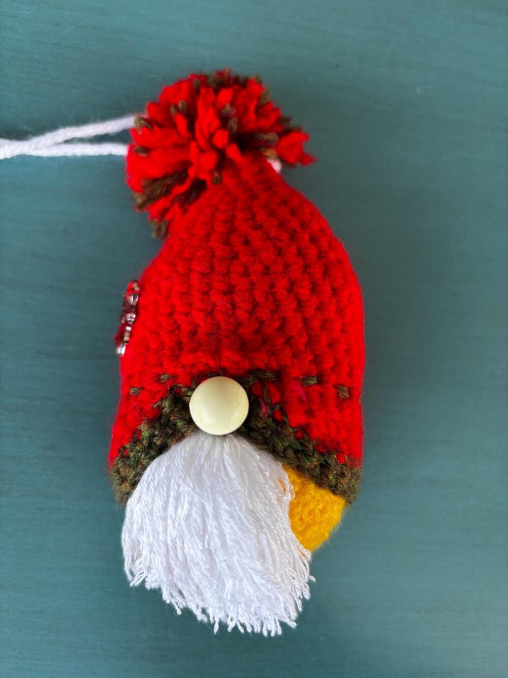 Handmade Gnome Ornament: Christmas Home Decor